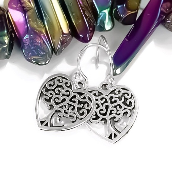 ❤️Handcrafted 🤍Tree of Life Earrings NEW - Picture 2 of 4